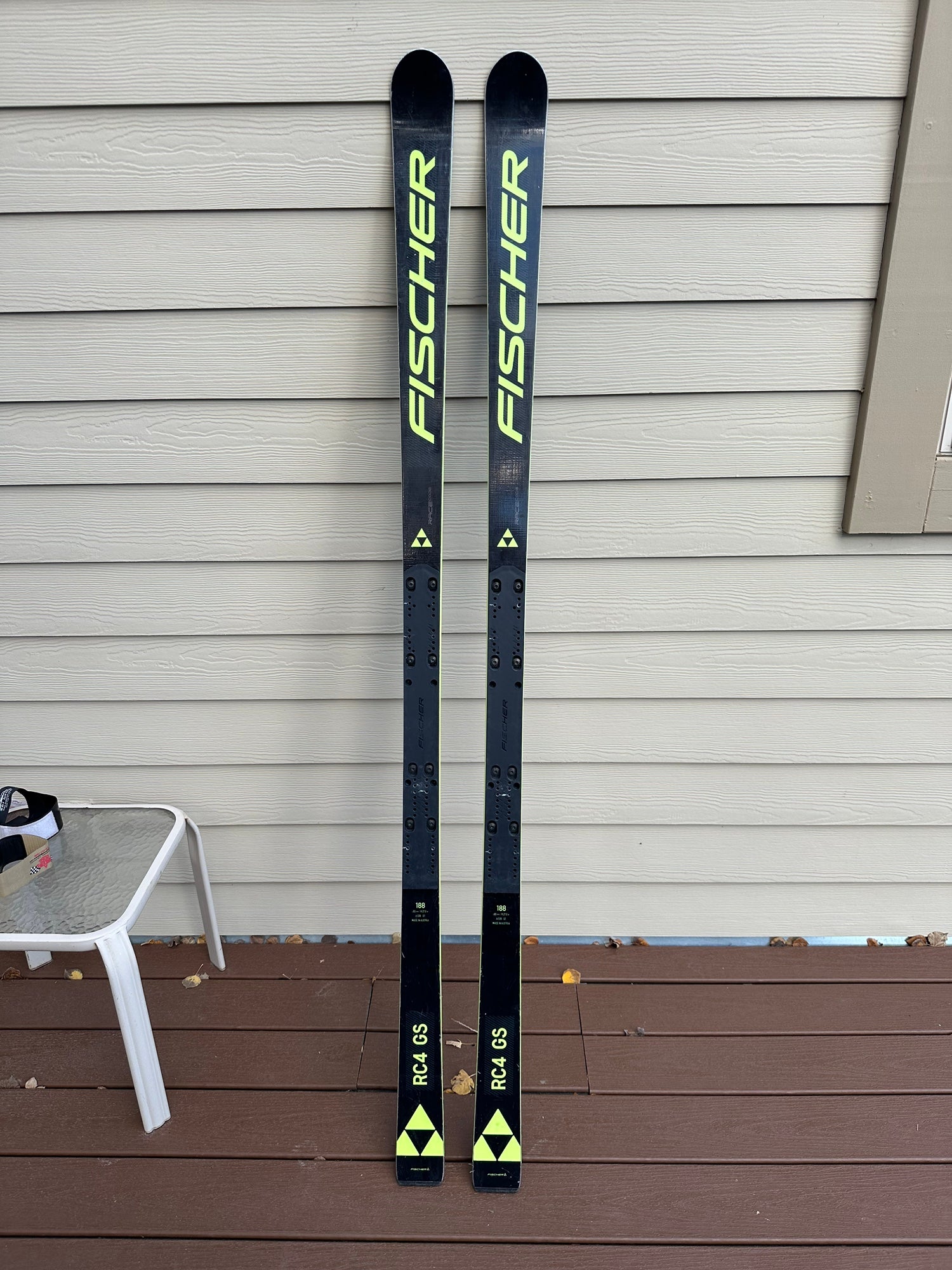 Used 2021 Fischer 193 cm Racing RC4 World Cup GS Skis Max