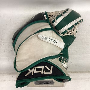 Used Reebok SR 6K Senior Goalie Catcher White And Green 11851-S000039025