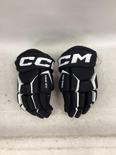 Used CCM TACKS AS 550 Junior Gloves Black 11" 11851-S000039041
