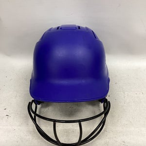 Used Adidas CLIMA COOL Batting Helmet w/Mask Navy Blue One Size 11851-S000039088