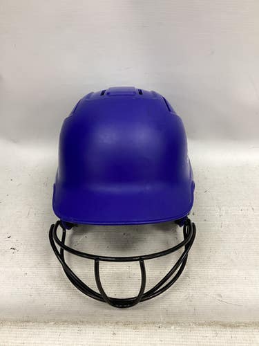 Used Adidas CLIMA COOL Batting Helmet w/Mask Navy Blue One Size 11851-S000039088