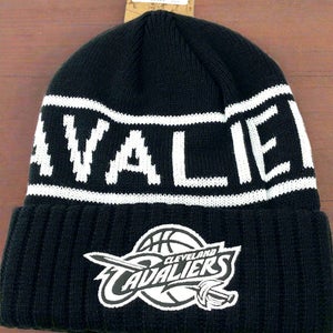 Cleveland Cavaliers NBA Black & White Reflective Knit Cuffed NOS Hat (New)