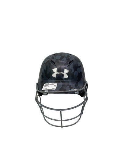 Used Under Armour 5 7/8 - 6 3/4 UABH110 Batting Helmet w/Mask Grey S/M 11347-S000257690