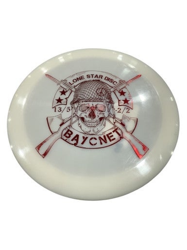 Used Lone Star Disc PEACE SKELETON BAYONET Disc Golf Driver White 11347-S000257683