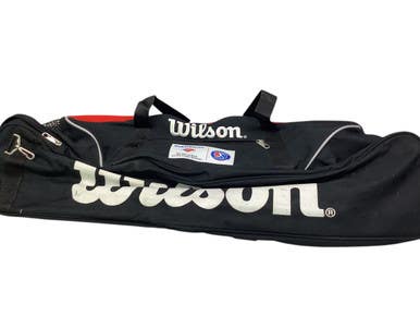 Used Wilson BLK/RED CARRY BAG BB/SB Player Carry Bag Black And Red 11347-S000257665