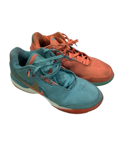 Used Nike LEBRON PINK/LIGHT BLUE Basketball Shoes M Coral Senior 12 11347-S000257647