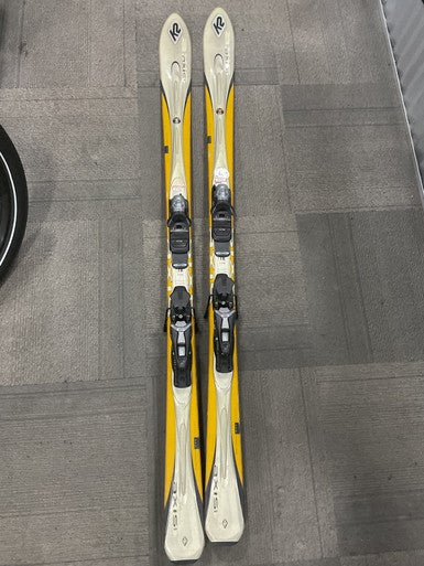 Used K2 AXIS XP Mens DH Ski/Binding Gold 174 cm 11614-S000223712