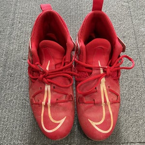 Used Nike ALPHA Adult FB Cleats Red Senior 6 11614-S000223673