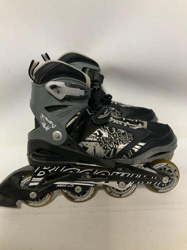 Used Bladerunner PHOENIX ADJ 5-8 Senior Rec Fitness Skates Black Adjustable 11823-S000035139