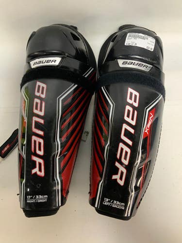 Used Bauer NSX Intermediate Shin Guards Black 13" 11823-S000035131