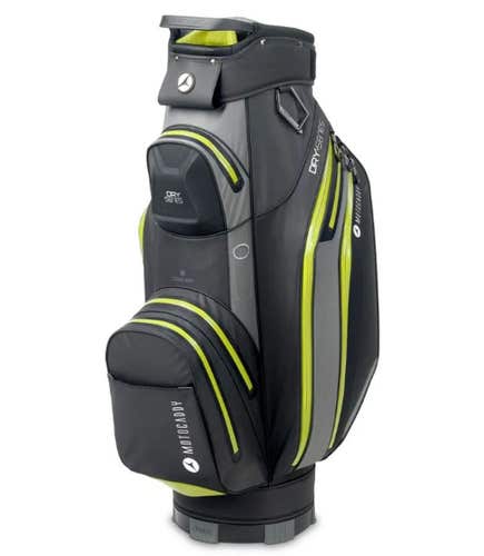 Motocaddy Dry Series Cart Bag (10", 14-way, Black/Grey/Lime) NSW
