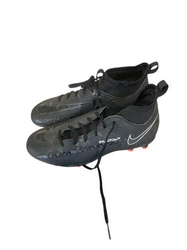 Used Nike PHANTOM SZ 1Y Soccer Cleats Black Junior 01 11479-S000406757