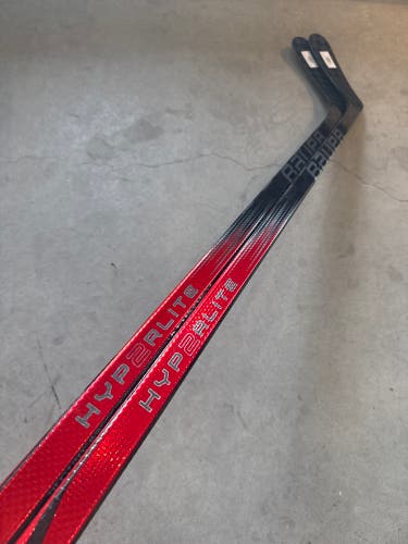 2 PACK 82 Flex P92 Senior Bauer Vapor Hyperlite 2 Left Hand Hockey Stick Pro Stock NHL (New)