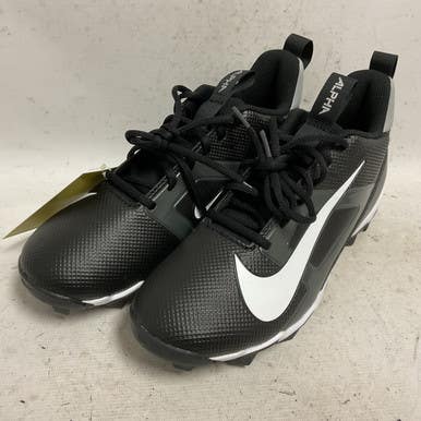 Used Nike Alpha Menace 4 FQ3875-001 Adult FB Cleats Black And White Senior 7 11855-S000193002