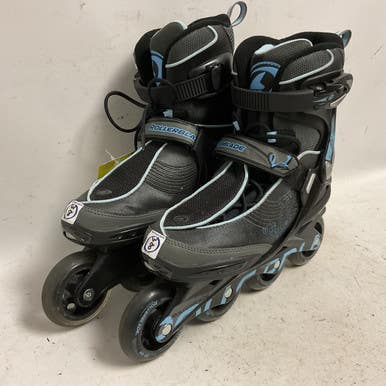 Used Rollerblade SPARK 80W Senior Rec Fitness Skates Black Senior 8 11855-S000192982