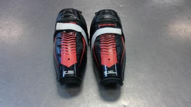 Used Bauer LIL SPORT Youth Shin Guards Black 11" 11339-S000195541