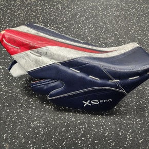 Used Bauer X5 PRO Inter Goalie Blocker White/Royal/Red 11849-S000032871