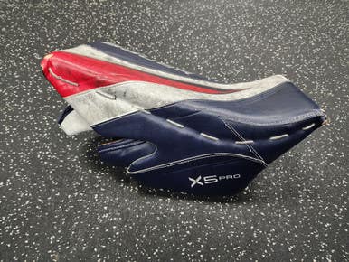 Used Bauer X5 PRO Inter Goalie Blocker White/Royal/Red 11849-S000032871
