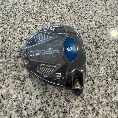 Men's 2025 Callaway Paradym Ai SMOKE Max D Right Handed Fairway Wood Regular Flex 3 Wood (New)