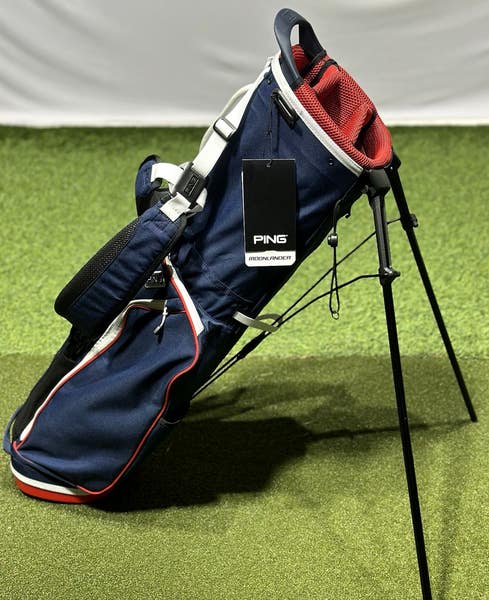 PING 2025 Moonlander 244 Stand Carry Golf Bag 4-Way Divider Navy