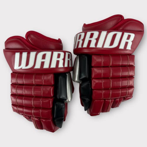 Pro Stock Used 14" Warrior Franchise Carolina Hurricanes Hockey Gloves