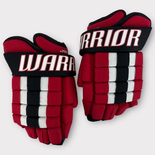Pro Stock Used 14" Warrior Franchise New Jersey Devils Hockey Gloves Jagr