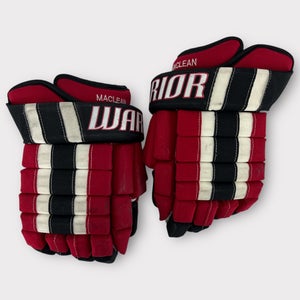 Pro Stock Used 14" Warrior Franchise New Jersey Devils Hockey Gloves