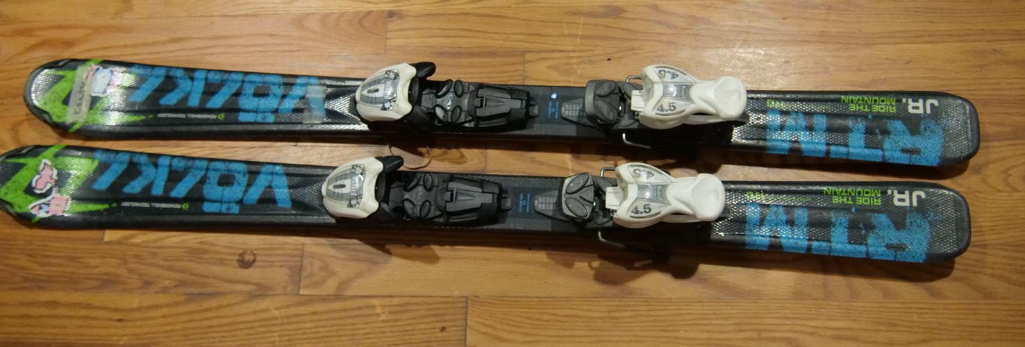Kid's Volkl 110 cm All Mountain RTM Jr Skis With Bindings (Used)