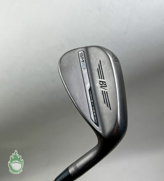 Used Titleist Vokey SM10 Nickel F Grind Wedge 46*-10 Wedge Flex Steel Golf Club