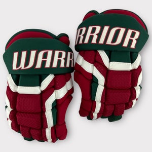 Pro Stock Used 14" Warrior Covert New Jersey Devils Retro Heritage Hockey Gloves