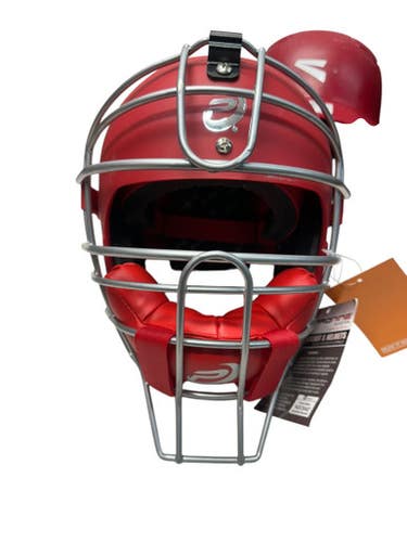 Used Pro 9 CH1SZ Catchers Helmet w/Mask Red SM 11835-S000199669