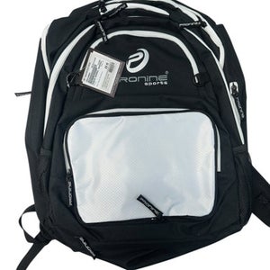Used Pro 9 BP BB/SB Player Backpack Black And White 11835-S000199663