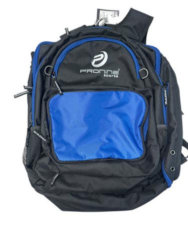 Used Pro 9 BP BB/SB Player Backpack Black And Royal Blue 11835-S000199683