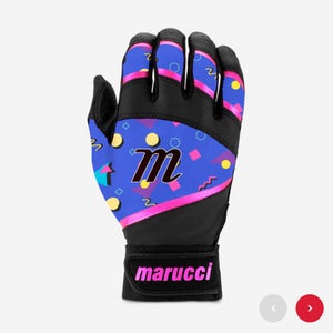 New FOXTROT TBALL BLACK/PINK BATTING GLOVES 11834-MRCMBG2FXTRBKPK