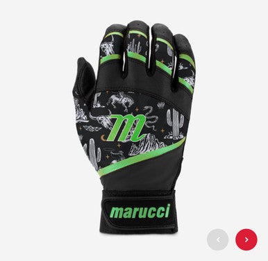 New FOXTROT TBALL BLACK/GREEN BATTING GLOVES 11834-MRCMBG2FXTR-BKNG