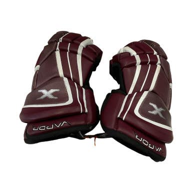 Used Bauer VAPOR X Senior Gloves Maroon 12" 11859-S000026450
