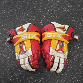 Used STX IPRO Lacrosse Gloves Mens Red LG 11849-S000032414