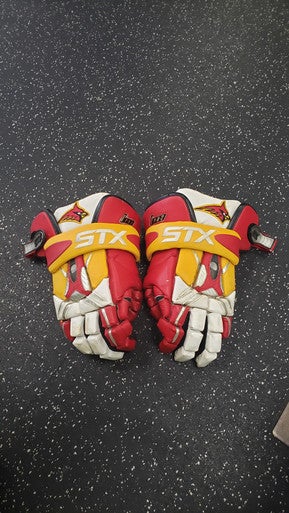 Used STX IPRO Lacrosse Gloves Mens Red LG 11849-S000032414