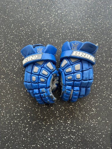 Used Brine CLUTCH ELITE Lacrosse Gloves Mens Royal Blue MD 11849-S000032732