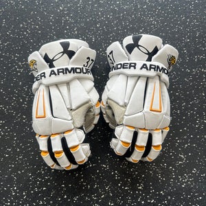 Used Under Armour COMMAND PRO TOWSON Lacrosse Gloves Mens Royal Blue MD 11849-S000032733