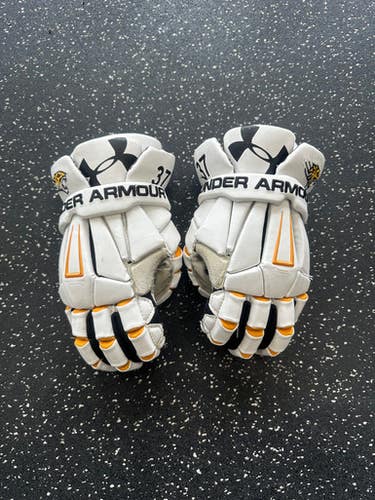 Used Under Armour COMMAND PRO TOWSON Lacrosse Gloves Mens Royal Blue MD 11849-S000032733