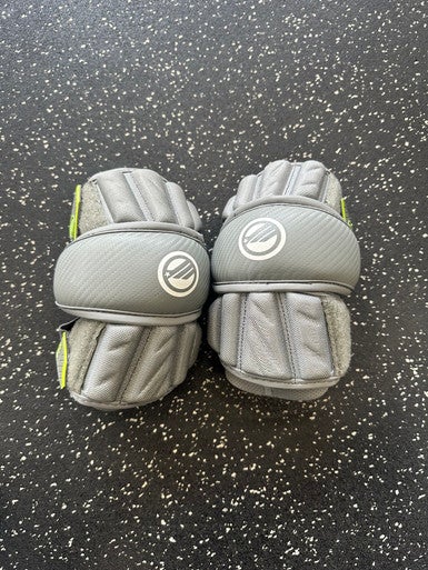 Used Maverik MAX Lacrosse Arm Pads/Guards Grey LG 11849-S000032741
