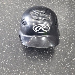 Used Rawlings BB HELMET Batting Helmet No Mask Black MD 11849-S000032761