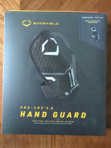Black Senior EvoShield Hand guard (New) adult large. Right hand hitter