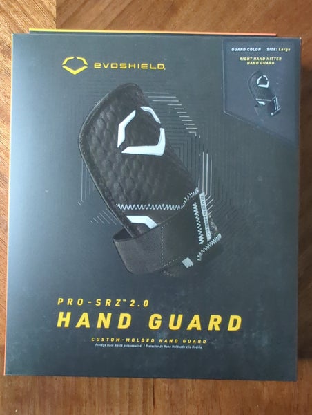 Black Senior EvoShield Hand guard (New) adult large. Right hand hitter
