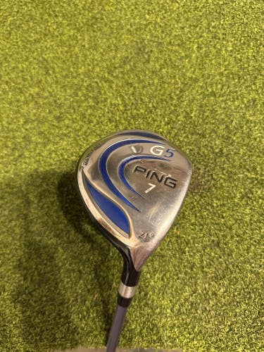 Ping G5 7 21* Fairway Wood, TFC 100 Ladies Flex, RH