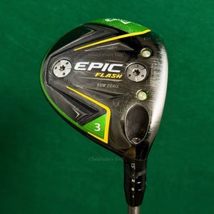 Callaway EPIC Flash Sub Zero 15 Fairway Wood 3 AeroTech TI-Fiber Pro F5 60g XS