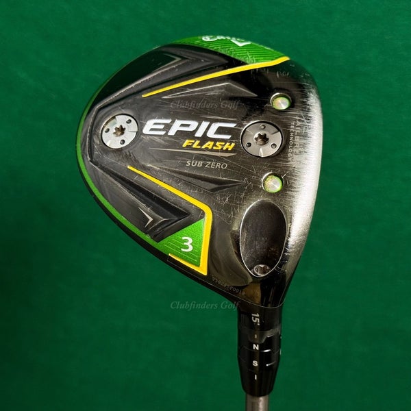 Callaway EPIC Flash Sub Zero 15 Fairway Wood 3 AeroTech TI-Fiber Pro F5 60g XS