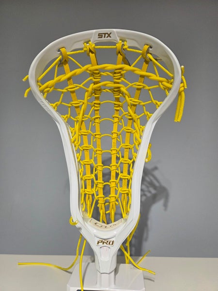 New STX Crux Pro Girls Lacrosse Head Yellow Flex Pocket