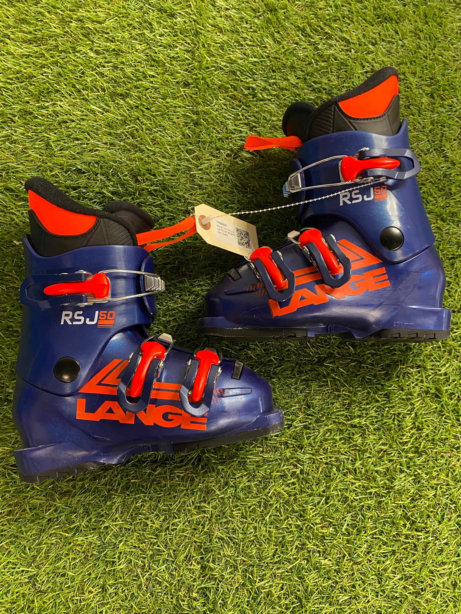 Skischuhe Lange Lange Rsj Used Lange RSJ 65 Boys DH Ski Boot Royal